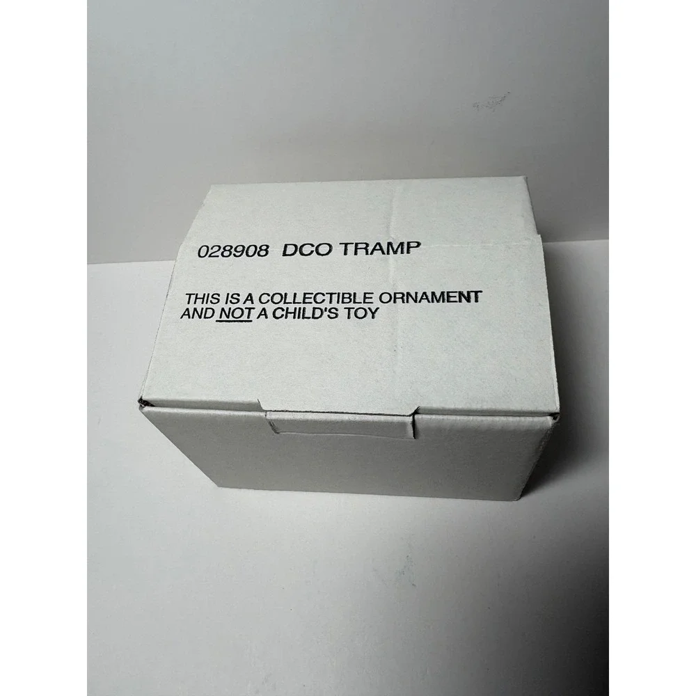 Disney Lady and the Tramp Tramp Christmas Ornament with Candy Cane & Box 028908